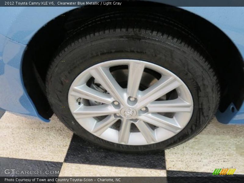 Clearwater Blue Metallic / Light Gray 2012 Toyota Camry XLE V6