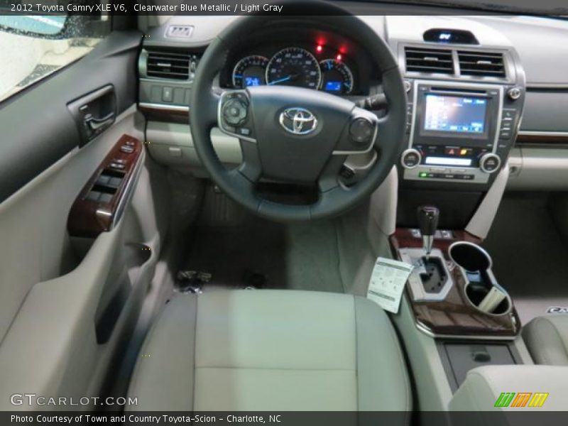 Clearwater Blue Metallic / Light Gray 2012 Toyota Camry XLE V6
