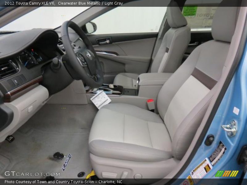 Clearwater Blue Metallic / Light Gray 2012 Toyota Camry XLE V6