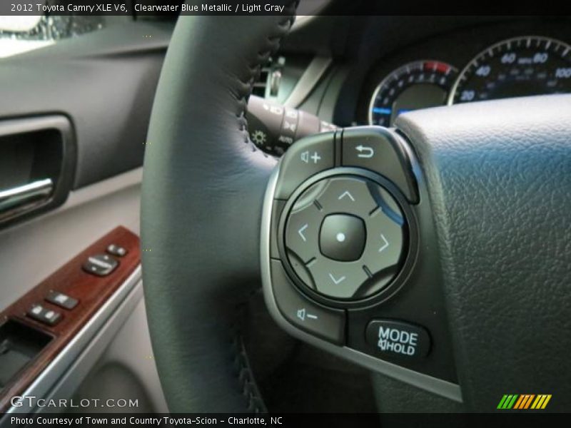 Clearwater Blue Metallic / Light Gray 2012 Toyota Camry XLE V6