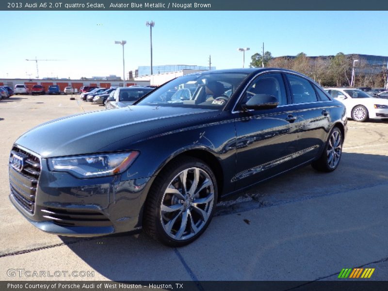 Aviator Blue Metallic / Nougat Brown 2013 Audi A6 2.0T quattro Sedan