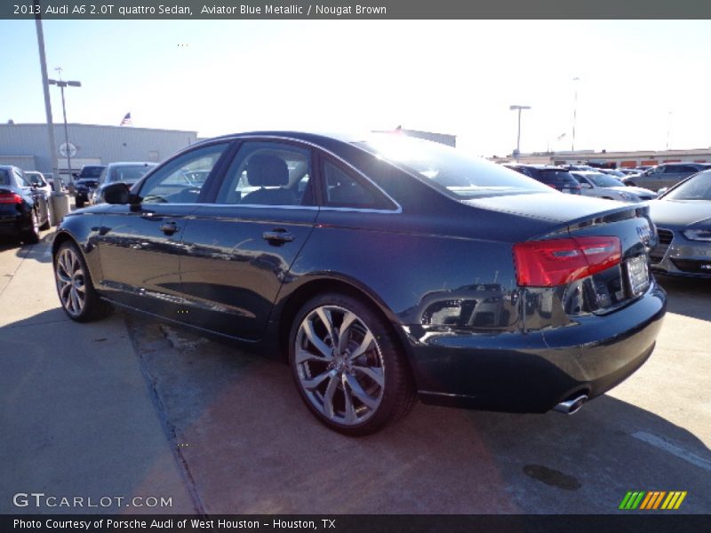 Aviator Blue Metallic / Nougat Brown 2013 Audi A6 2.0T quattro Sedan