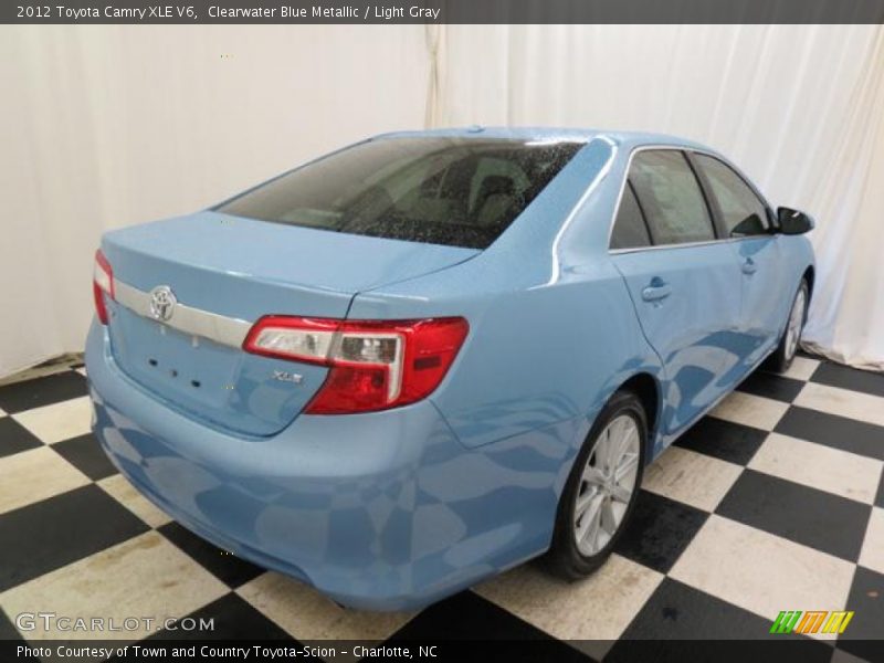 Clearwater Blue Metallic / Light Gray 2012 Toyota Camry XLE V6