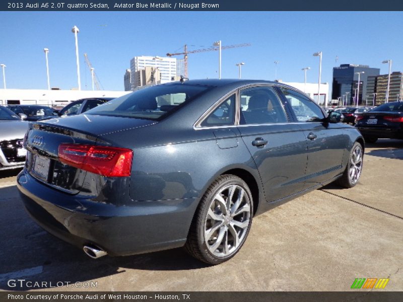 Aviator Blue Metallic / Nougat Brown 2013 Audi A6 2.0T quattro Sedan