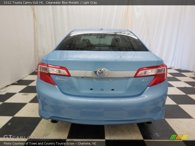 Clearwater Blue Metallic / Light Gray 2012 Toyota Camry XLE V6