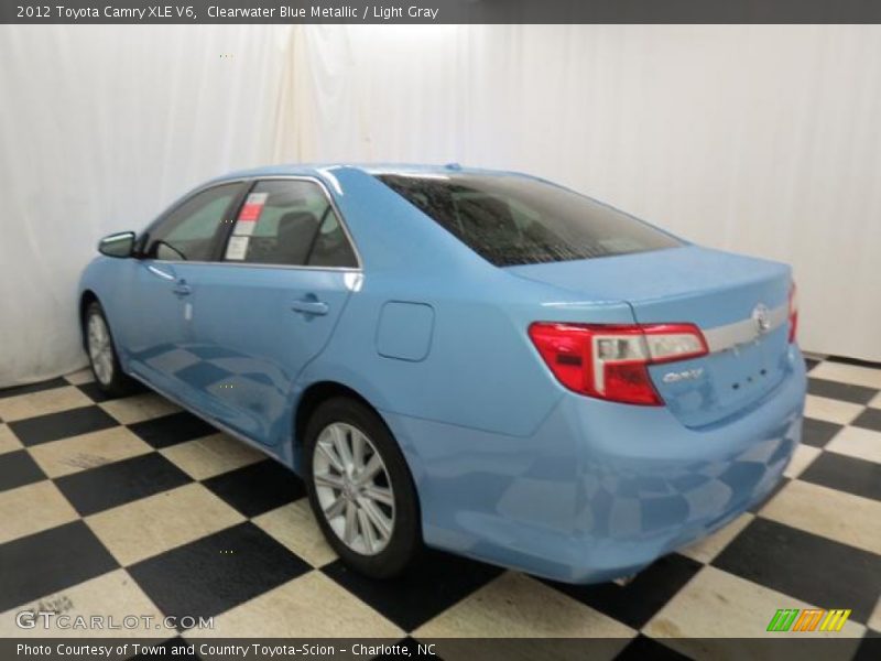 Clearwater Blue Metallic / Light Gray 2012 Toyota Camry XLE V6