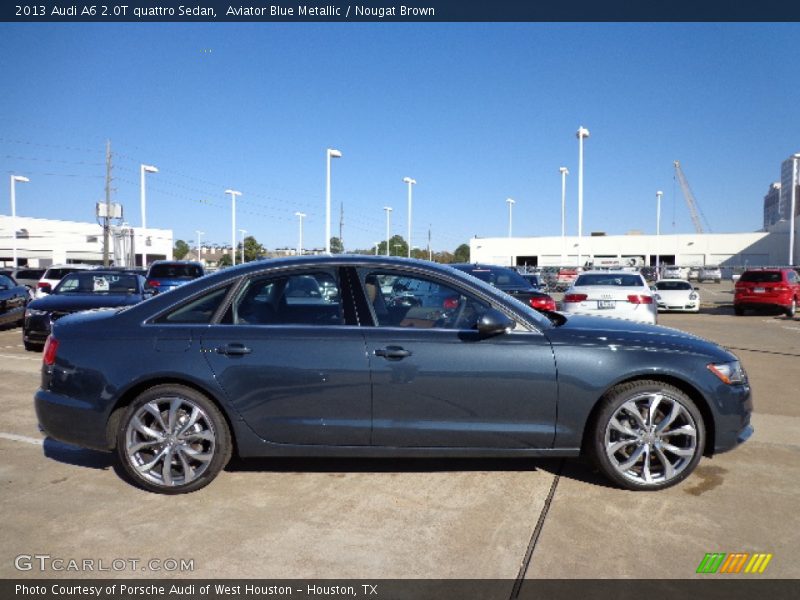 Aviator Blue Metallic / Nougat Brown 2013 Audi A6 2.0T quattro Sedan