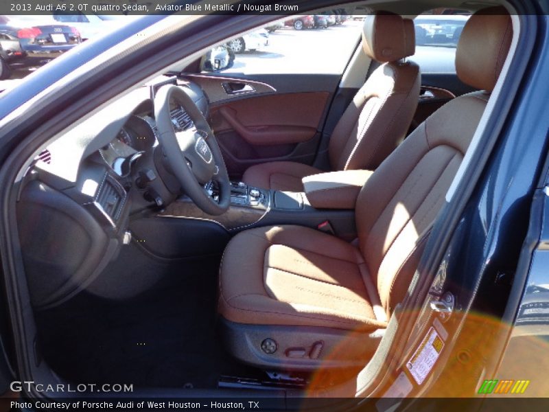 Aviator Blue Metallic / Nougat Brown 2013 Audi A6 2.0T quattro Sedan