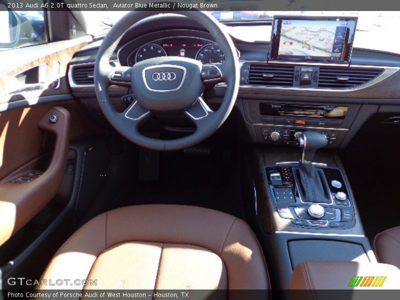 Aviator Blue Metallic / Nougat Brown 2013 Audi A6 2.0T quattro Sedan
