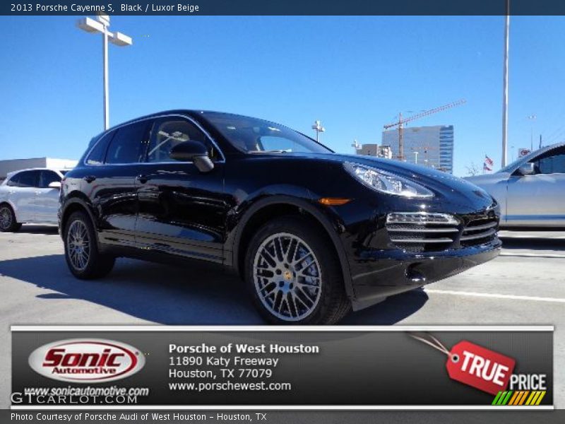 Black / Luxor Beige 2013 Porsche Cayenne S