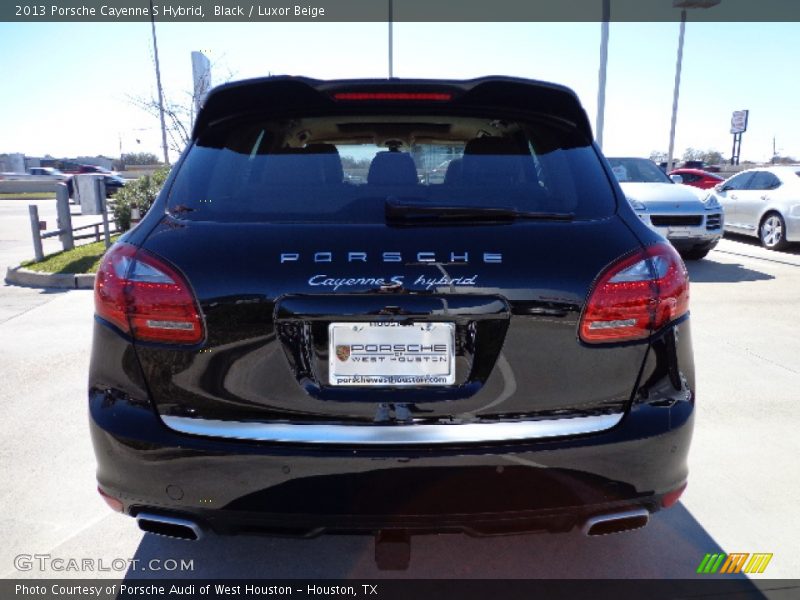 Black / Luxor Beige 2013 Porsche Cayenne S Hybrid