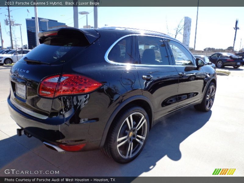 Black / Luxor Beige 2013 Porsche Cayenne S Hybrid