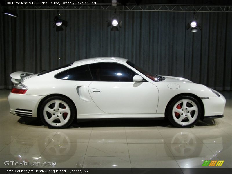 White / Boxster Red 2001 Porsche 911 Turbo Coupe