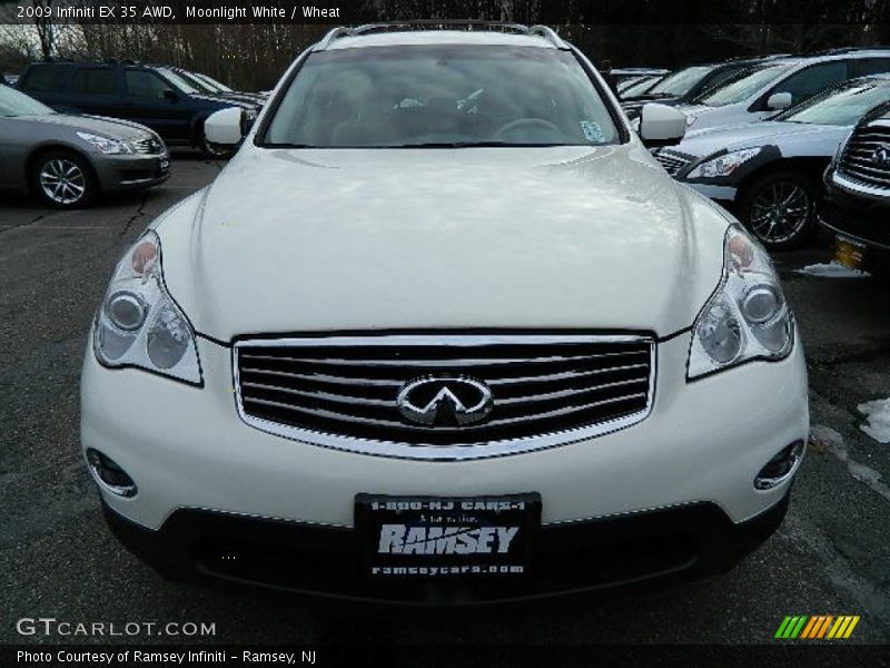 Moonlight White / Wheat 2009 Infiniti EX 35 AWD