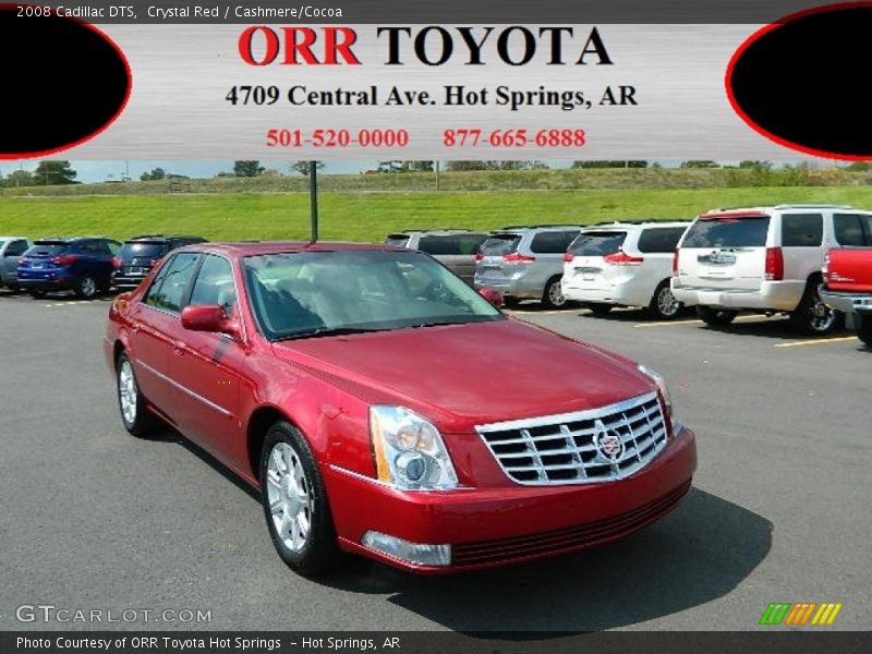 Crystal Red / Cashmere/Cocoa 2008 Cadillac DTS