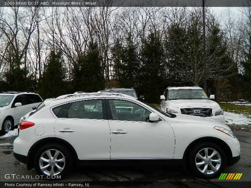Moonlight White / Wheat 2009 Infiniti EX 35 AWD