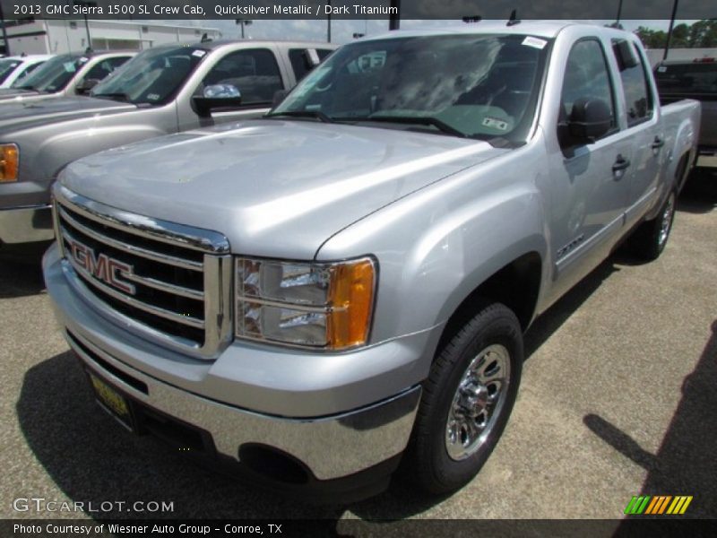 Quicksilver Metallic / Dark Titanium 2013 GMC Sierra 1500 SL Crew Cab