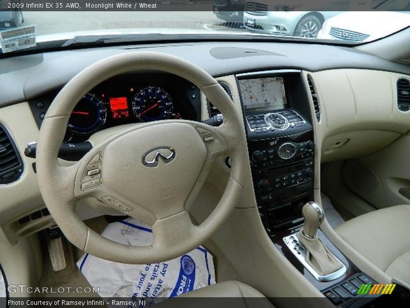 Moonlight White / Wheat 2009 Infiniti EX 35 AWD