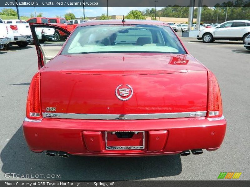 Crystal Red / Cashmere/Cocoa 2008 Cadillac DTS