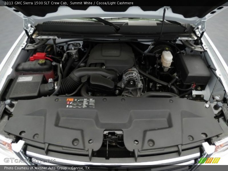 Summit White / Cocoa/Light Cashmere 2013 GMC Sierra 1500 SLT Crew Cab