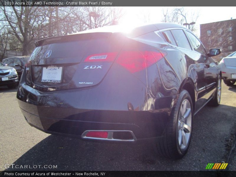 Crystal Black Pearl / Ebony 2010 Acura ZDX AWD Technology