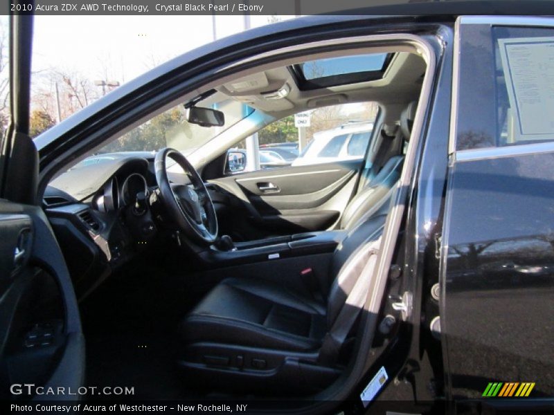 Crystal Black Pearl / Ebony 2010 Acura ZDX AWD Technology