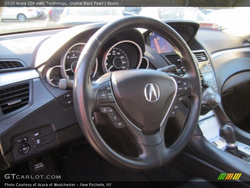 Crystal Black Pearl / Ebony 2010 Acura ZDX AWD Technology