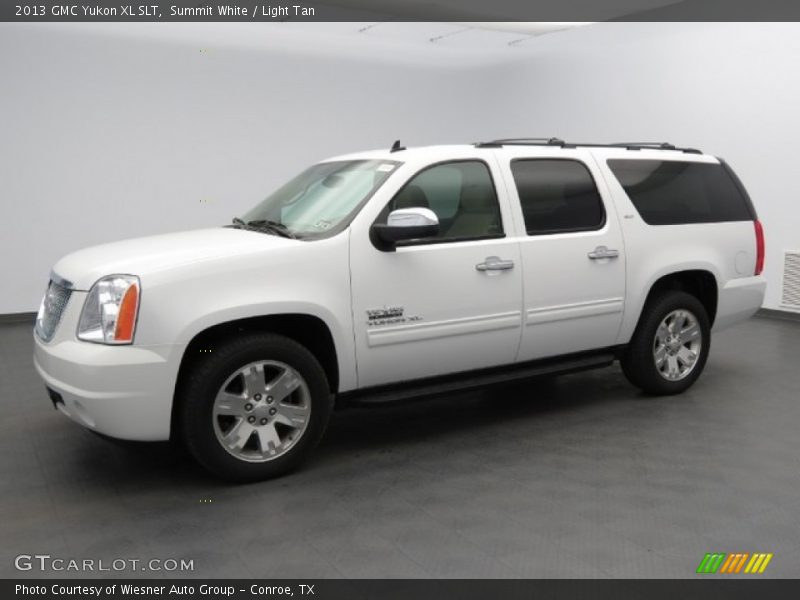 Summit White / Light Tan 2013 GMC Yukon XL SLT