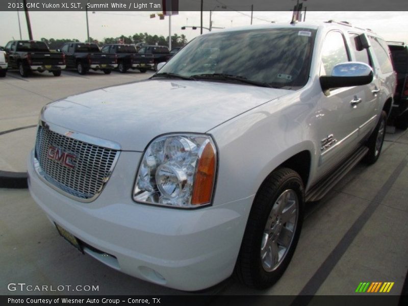 Summit White / Light Tan 2013 GMC Yukon XL SLT