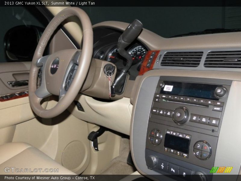 Summit White / Light Tan 2013 GMC Yukon XL SLT