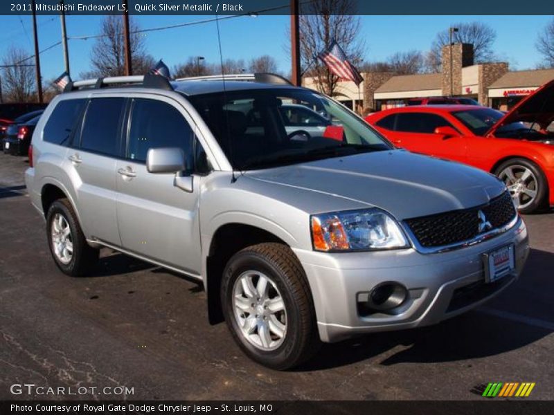 Quick Silver Metallic / Black 2011 Mitsubishi Endeavor LS