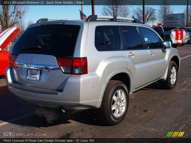 Quick Silver Metallic / Black 2011 Mitsubishi Endeavor LS