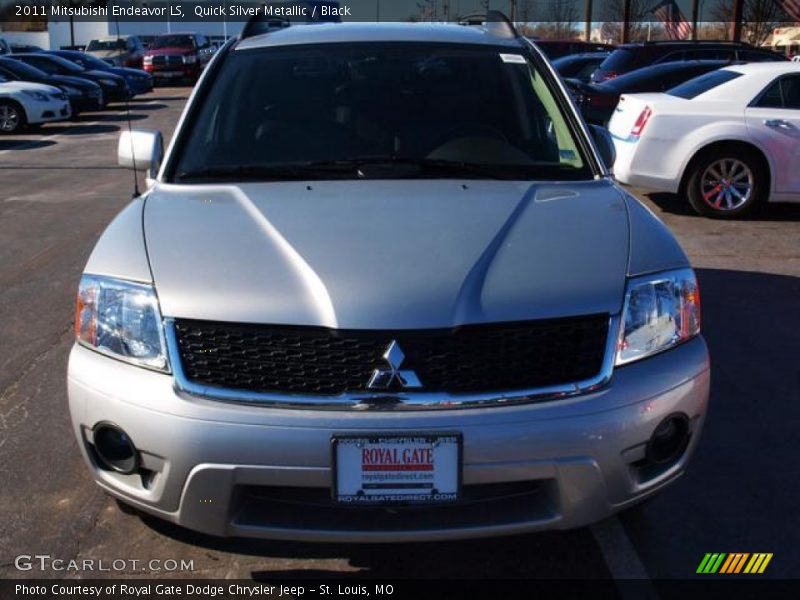 Quick Silver Metallic / Black 2011 Mitsubishi Endeavor LS