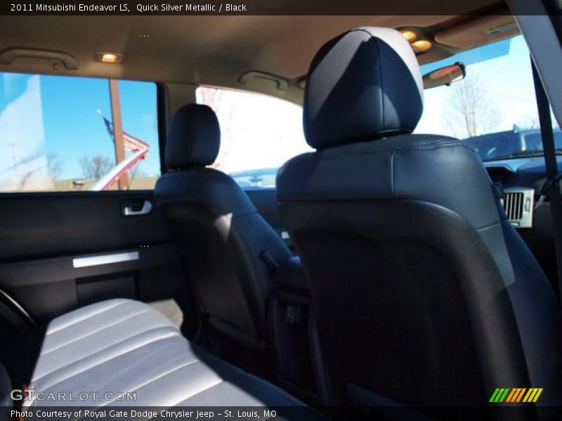 Quick Silver Metallic / Black 2011 Mitsubishi Endeavor LS