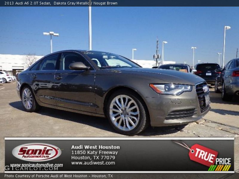 Dakota Gray Metallic / Nougat Brown 2013 Audi A6 2.0T Sedan