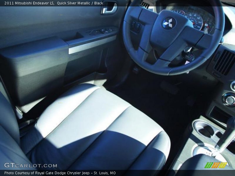 Quick Silver Metallic / Black 2011 Mitsubishi Endeavor LS