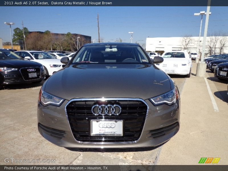Dakota Gray Metallic / Nougat Brown 2013 Audi A6 2.0T Sedan