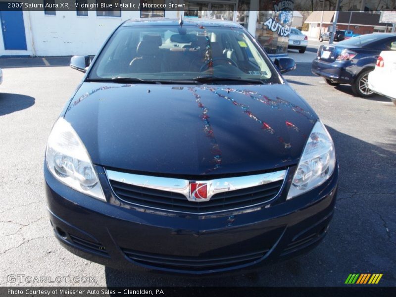 Midnight Blue Metallic / Morocco Brown 2007 Saturn Aura XR