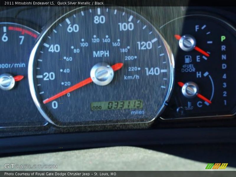 Quick Silver Metallic / Black 2011 Mitsubishi Endeavor LS