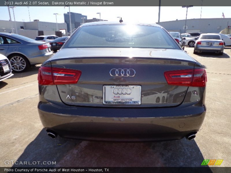 Dakota Gray Metallic / Nougat Brown 2013 Audi A6 2.0T Sedan