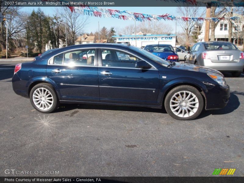 Midnight Blue Metallic / Morocco Brown 2007 Saturn Aura XR