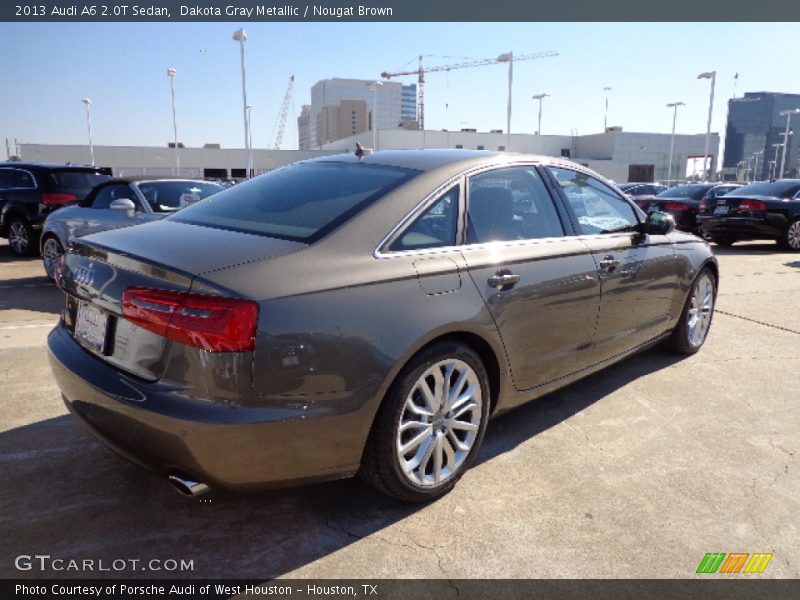 Dakota Gray Metallic / Nougat Brown 2013 Audi A6 2.0T Sedan