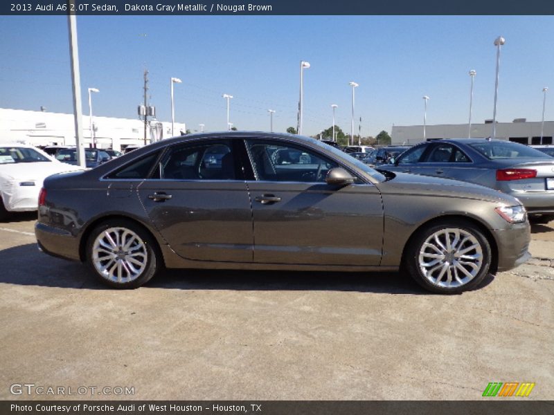 Dakota Gray Metallic / Nougat Brown 2013 Audi A6 2.0T Sedan