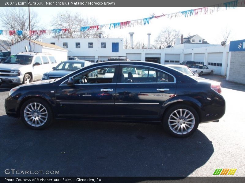 Midnight Blue Metallic / Morocco Brown 2007 Saturn Aura XR
