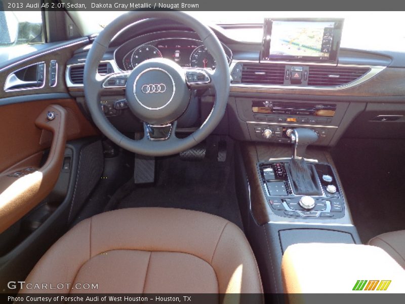 Dakota Gray Metallic / Nougat Brown 2013 Audi A6 2.0T Sedan