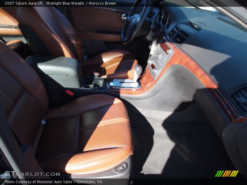 Midnight Blue Metallic / Morocco Brown 2007 Saturn Aura XR