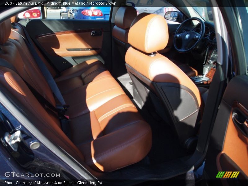 Midnight Blue Metallic / Morocco Brown 2007 Saturn Aura XR