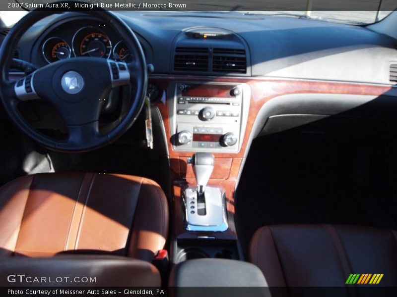 Midnight Blue Metallic / Morocco Brown 2007 Saturn Aura XR