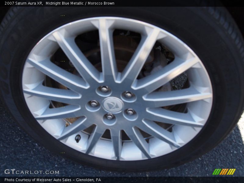 Midnight Blue Metallic / Morocco Brown 2007 Saturn Aura XR