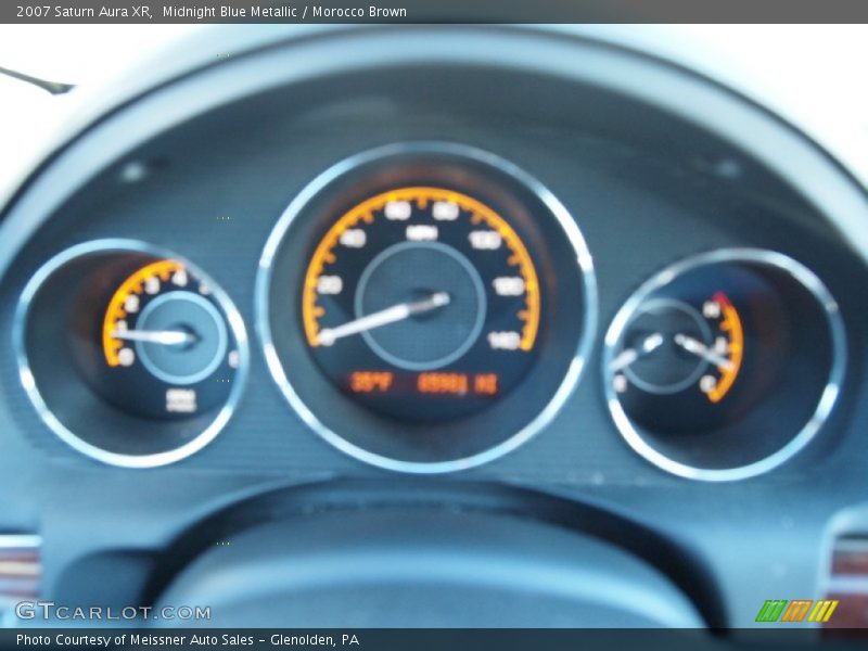 Midnight Blue Metallic / Morocco Brown 2007 Saturn Aura XR